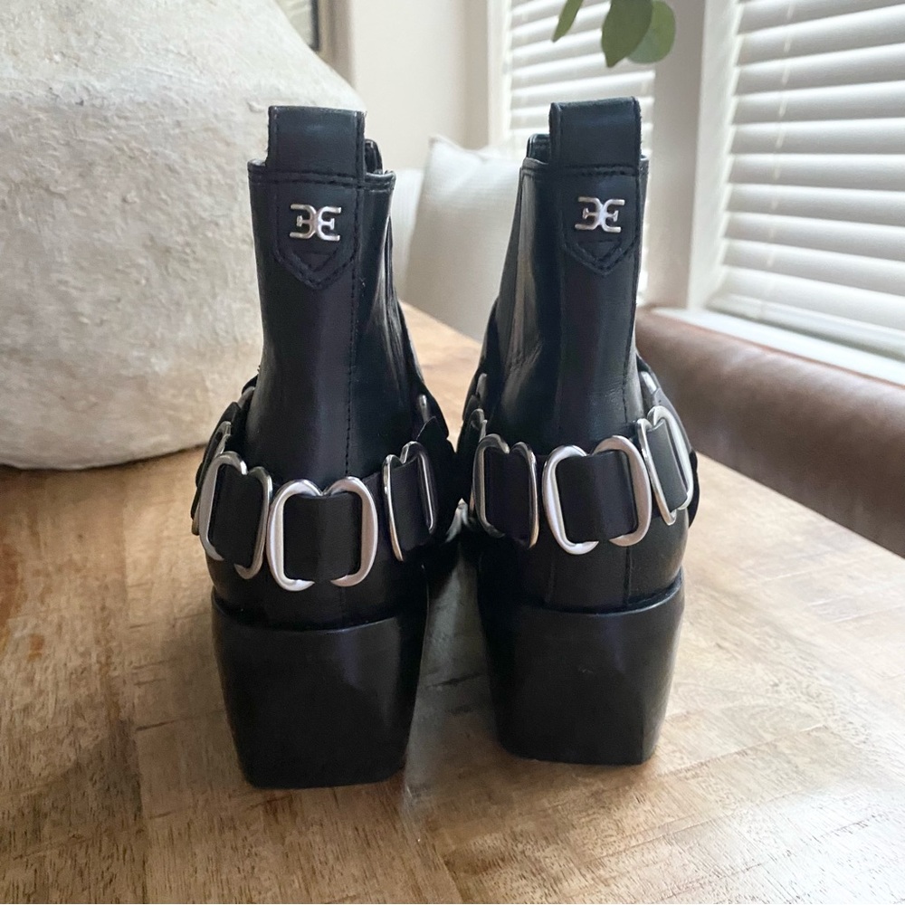 Sam Edelman Black Ankle Boots - Picture 7 of 11